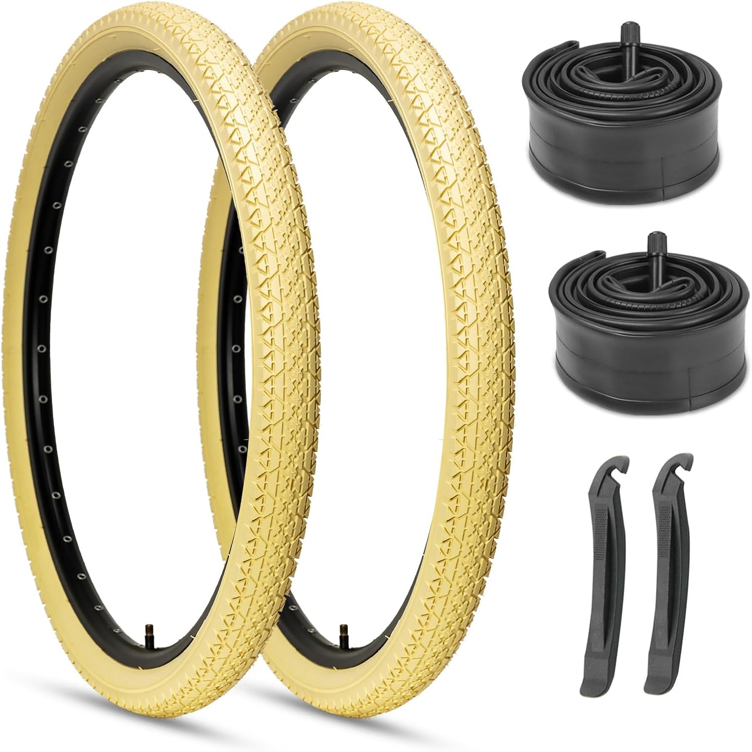 Hycline 26x2.125 Cruiser Bike Tires Set for Urban Commuting