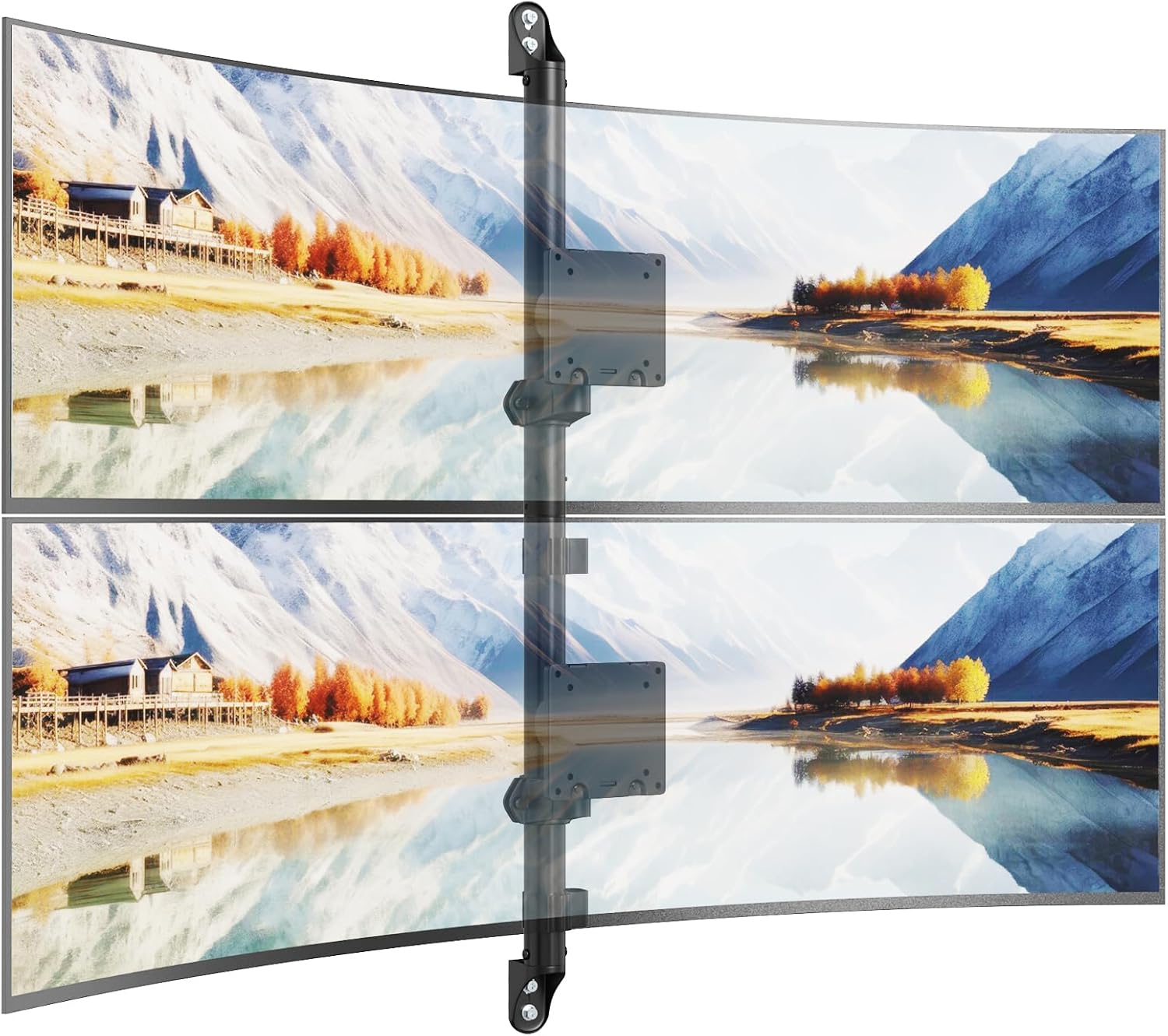 17-57 Dual Monitor Wall Mount for Heavy Duty Screens Up to 59.4 lbs