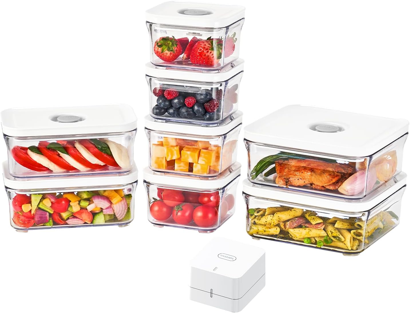 Premium Airtight Food Storage Containers with Vacuum Sealer