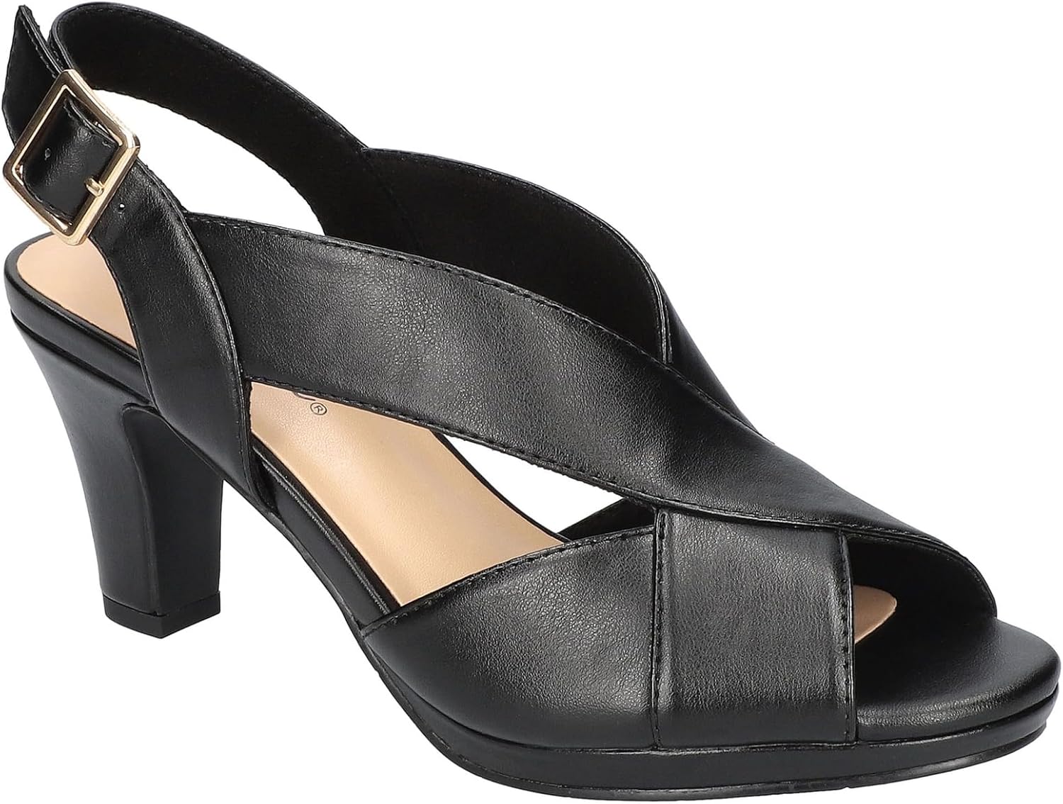 Easy Street womens Christy: Stylish Peep Toe Dress Heels
