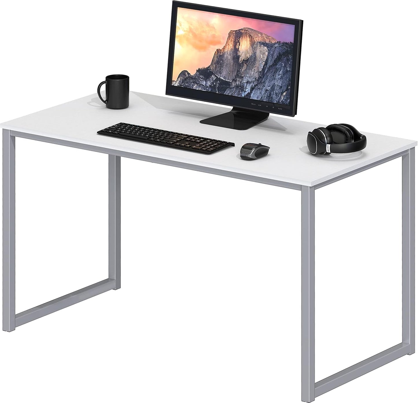 SHW 40-Inch White Desk - Efficient Home Office Solution