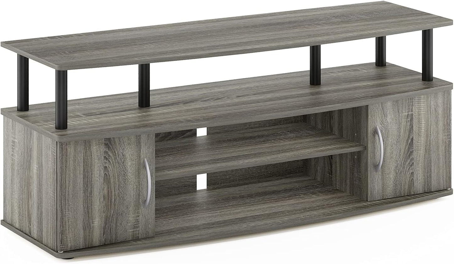 Space-Saving TV Stand for 55 TV - French Oak