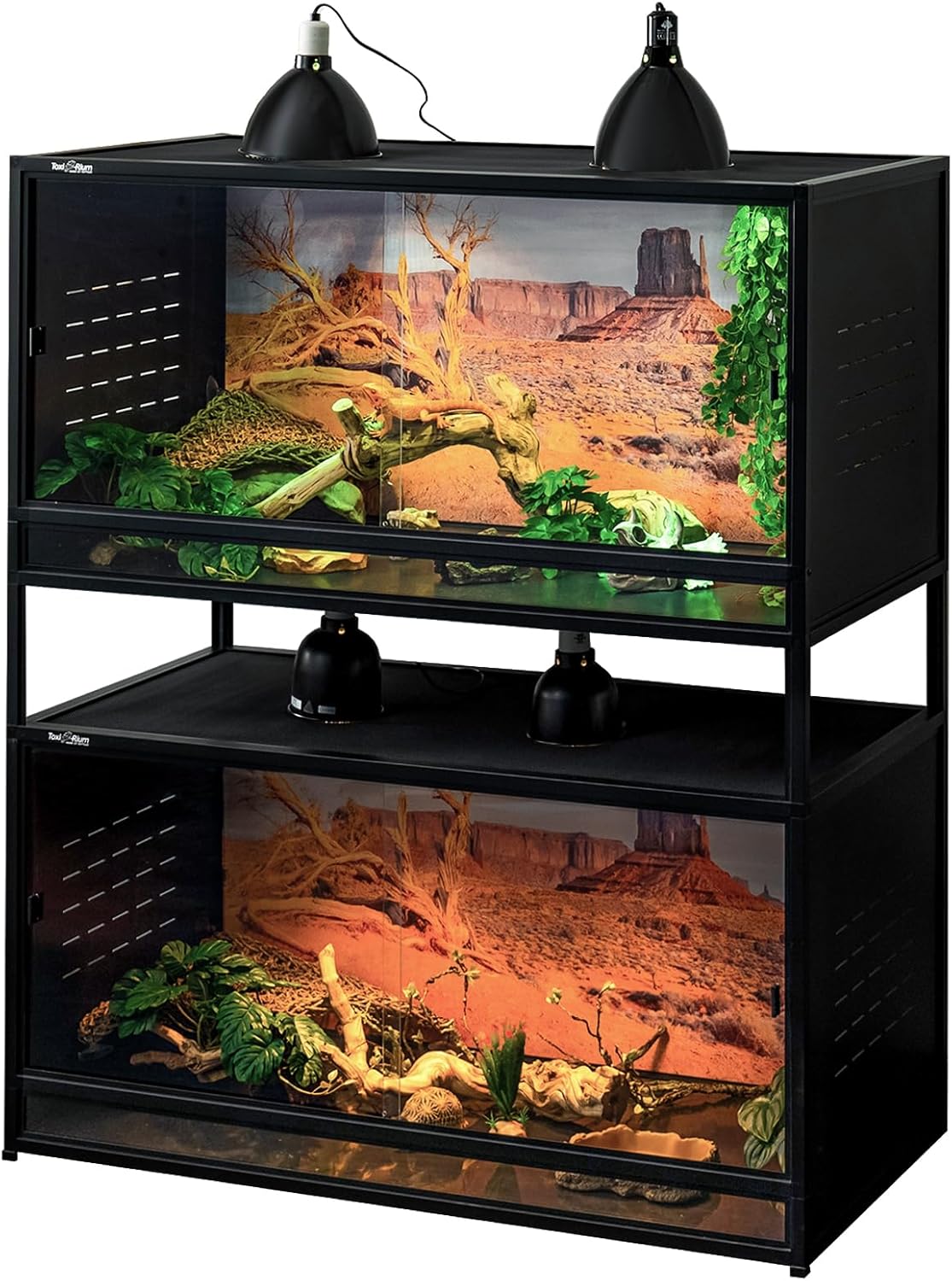 PVC Reptile Enclosure 48in x 24in x 24in for Bearded Dragons