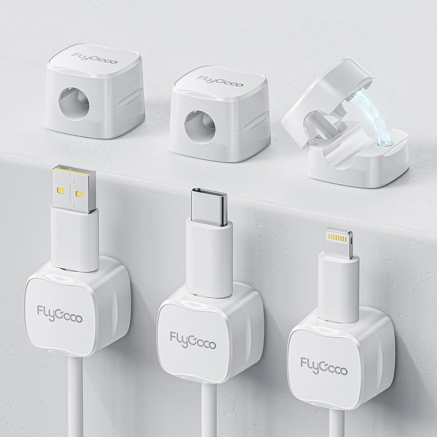 FlyCoco Magnetic Cable Organizer for Clutter-Free Spaces