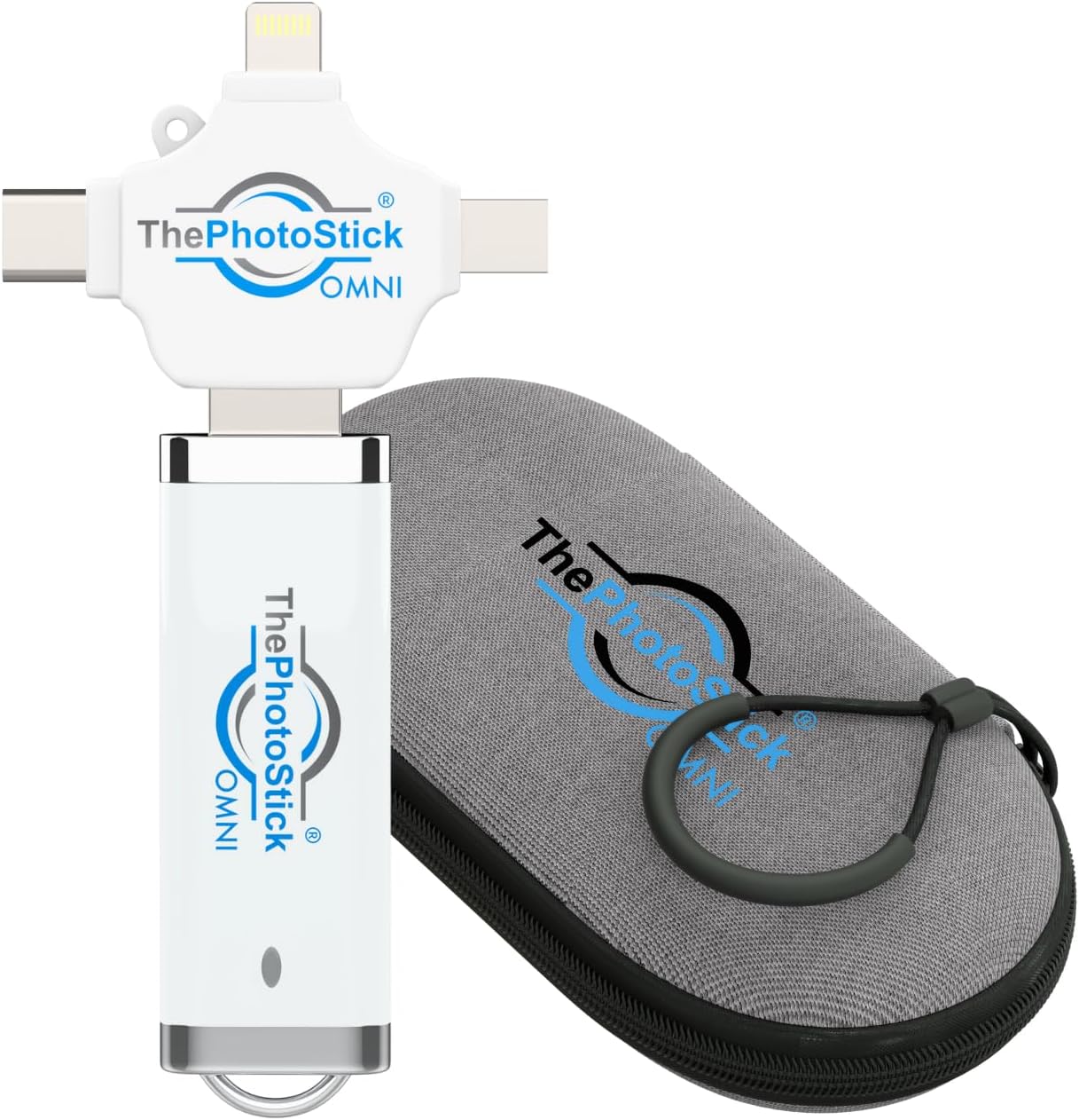 ThePhotoStick Omni 64GB Backup & Transfer with Protective Case