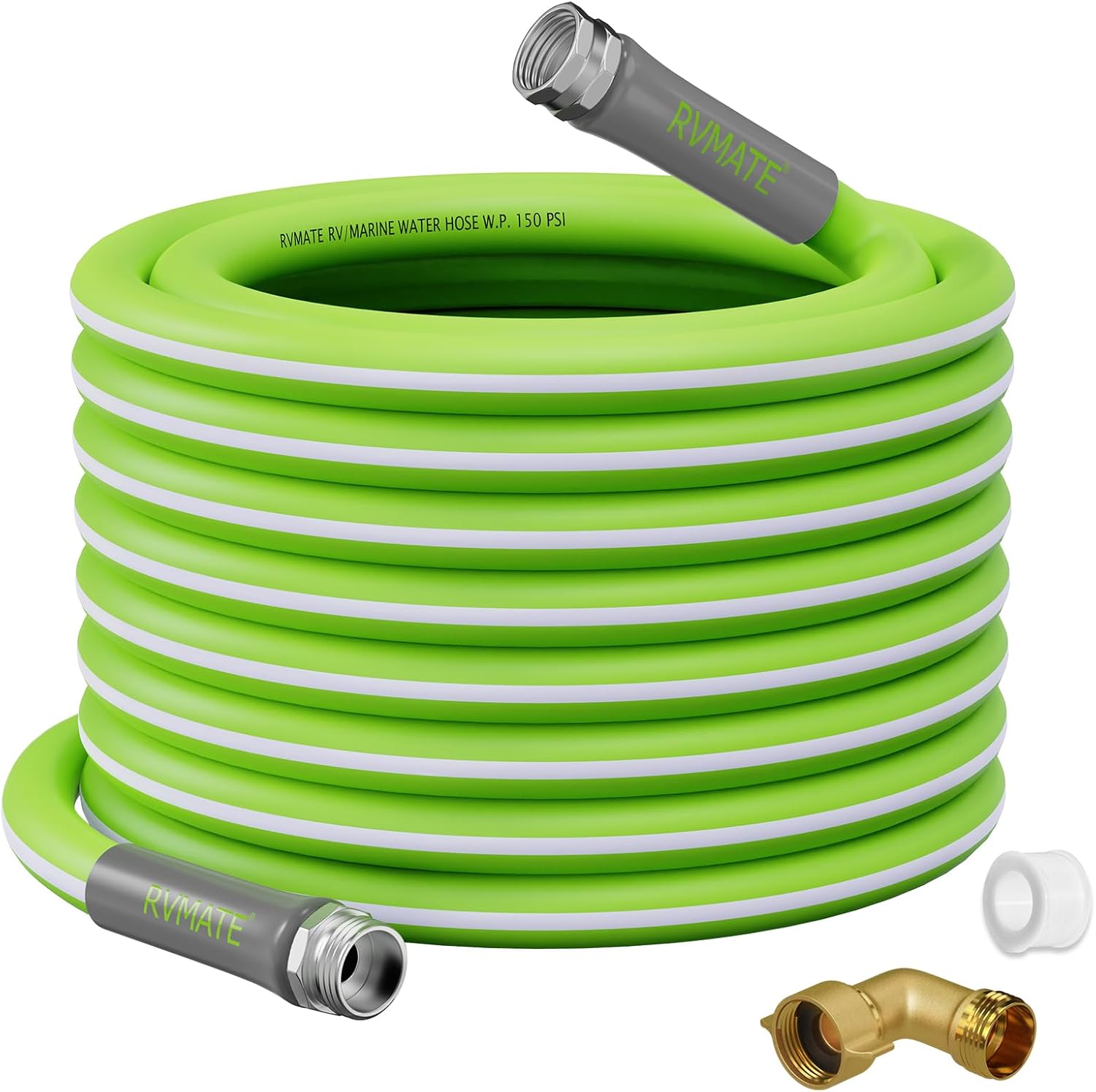 RVMATE RV Water Hose 100FT - Lead-Free, No Leaking Garden Hose