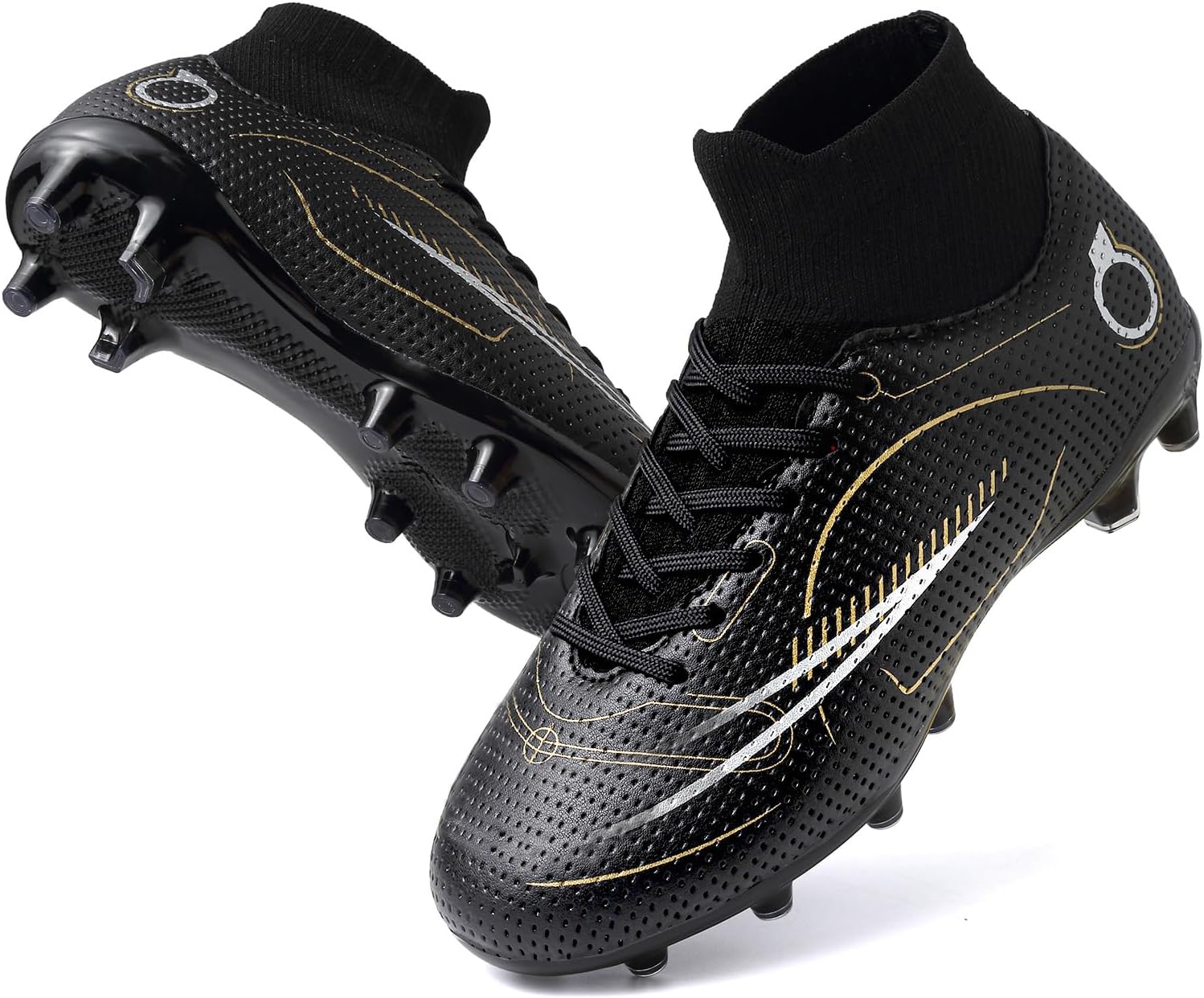 Kids Soccer Cleats High Top Football Cleats for Boys and Girls