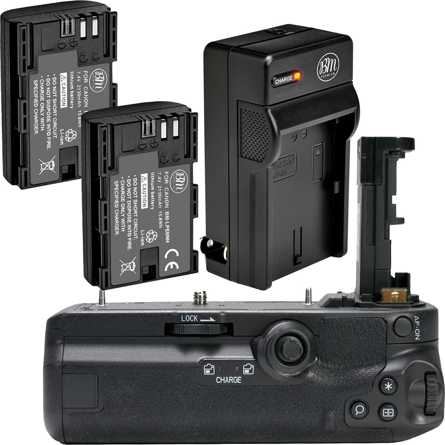 BM Premium Battery Grip Kit for Canon EOS R5 and R6 Cameras