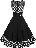 Bbonlinedress Women's Vintage Floral Lace Rockabilly Style Dress