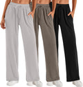 Neer 3 Pack Women's Baggy Sweatpants with Pockets - Cozy Wide Leg you