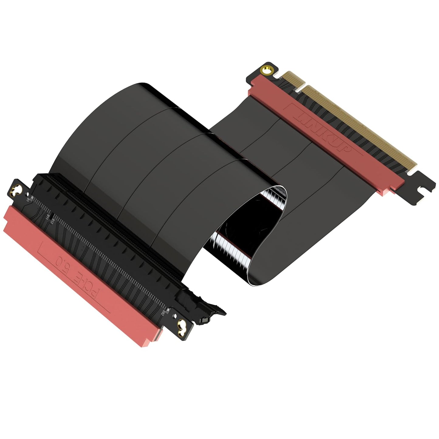LINKUP PCIe 5.0 Riser Cable for Vertical GPU Mounting Solutions