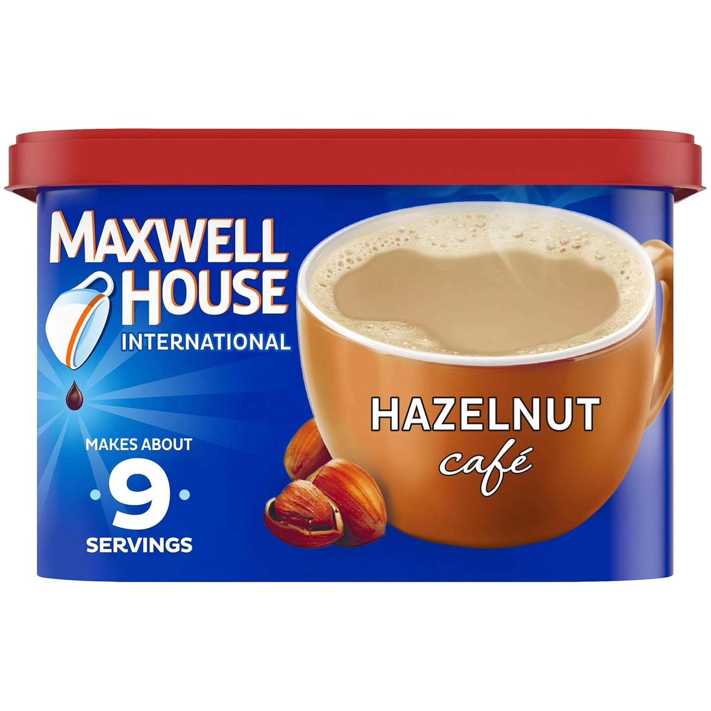 MAXWELL HOUSE Hazelnut Instant Coffee Mix, 9 oz - Rich and Creamy Flavor!