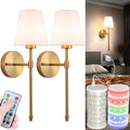 Battery Operated Wall Sconces Set Of 2 For Any Room Decor