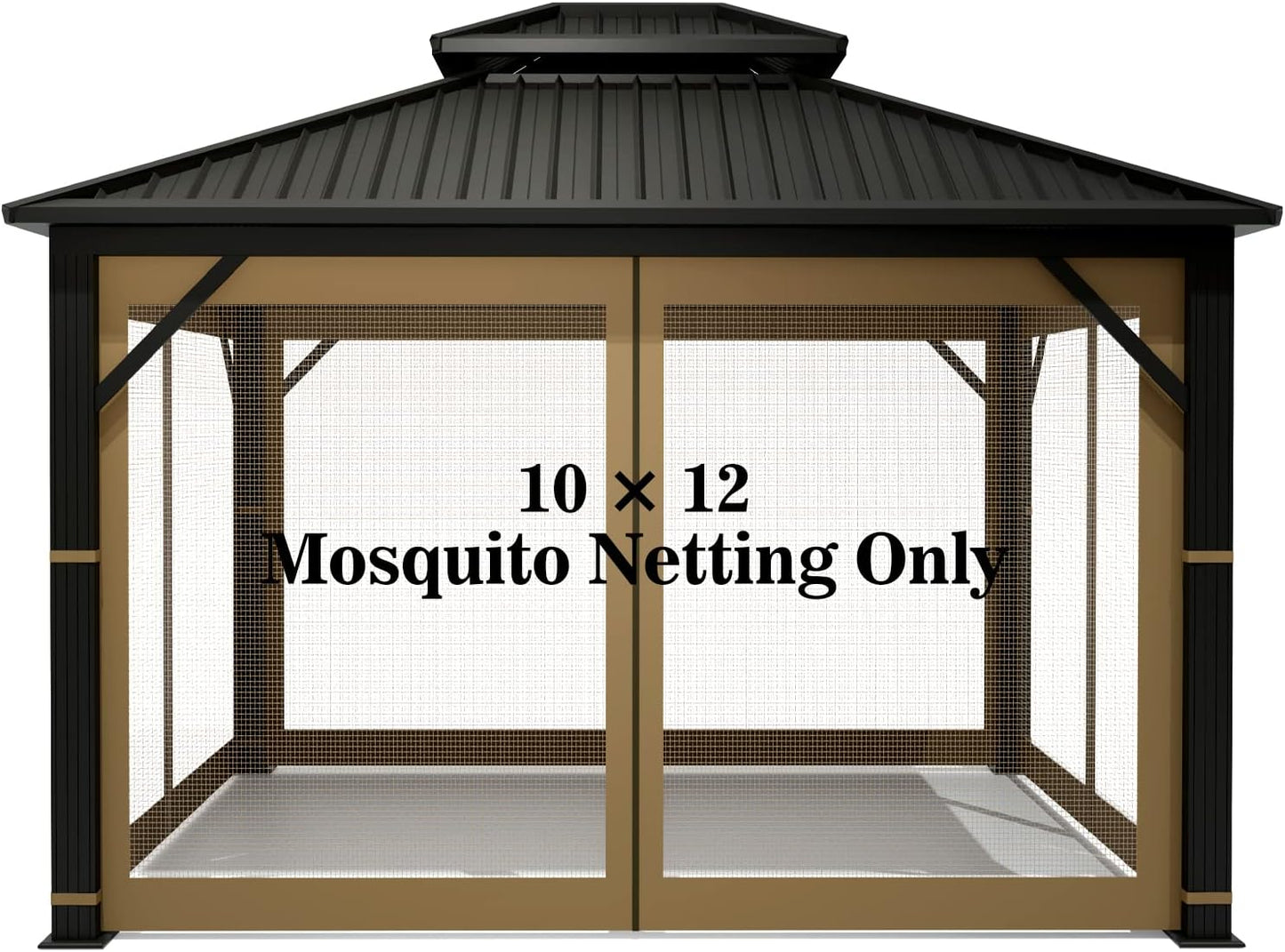 Gazebo Universal Replacement Mosquito Netting for Outdoor Use