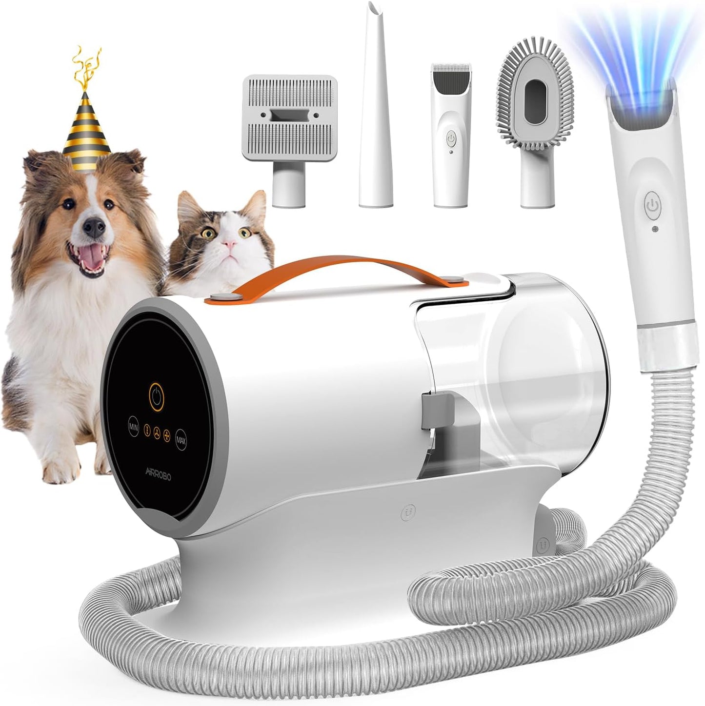AIRROBO Dog Grooming Vacuum Kit for Shedding and Grooming