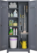 Utility Cabinet Heavy Duty Garage Storage Cabinets with Shelves