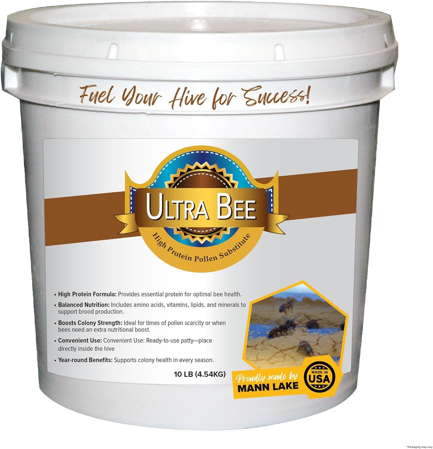 Mann Lake Ultra Bee Pollen Substitute for Healthy Bee Colonies