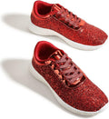 BELOS Women's Glitter Tennis Shoes Sparkly Lightweight Sequins Racquet