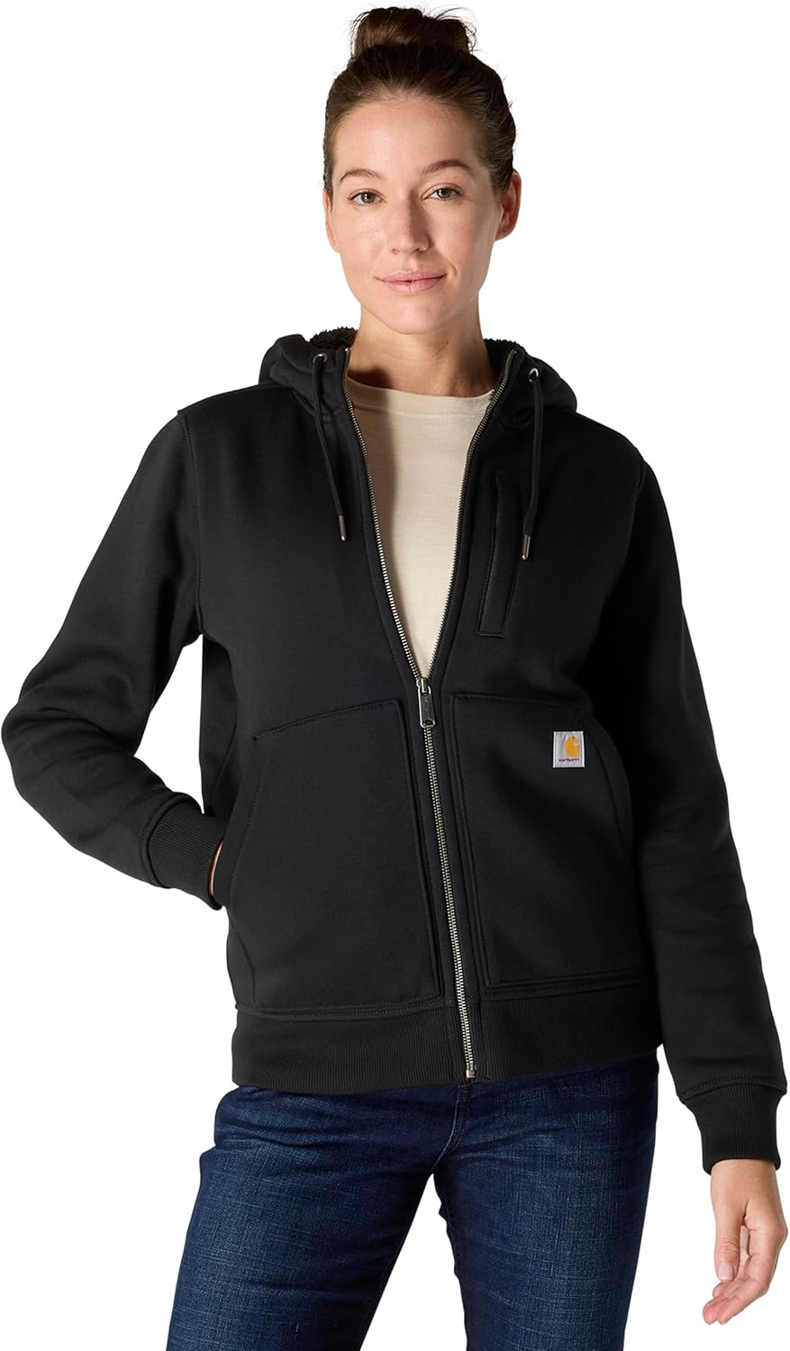 Carhartt Women's Relaxed Fit Midweight Sherpa-Lined Sweatshirt