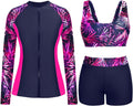 Long Sleeve Swimsuits for Women - 3-Piece Rash Guard Set