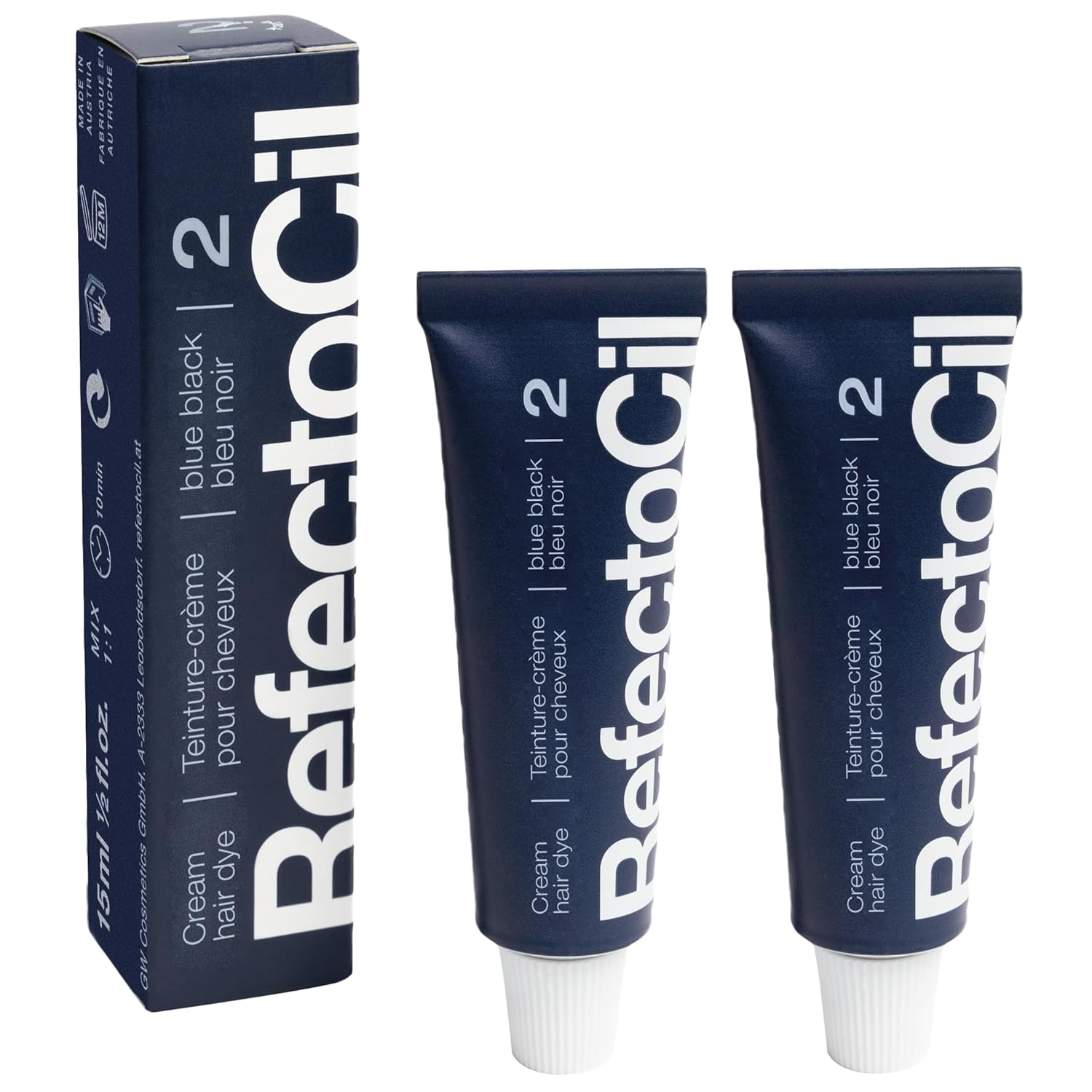RefectoCil Cream Hair Dye 2-Pack for Long-Lasting Color
