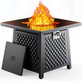 Ciays 28 in Propane Fire Pit Table - 50,000 BTU Patio Heater