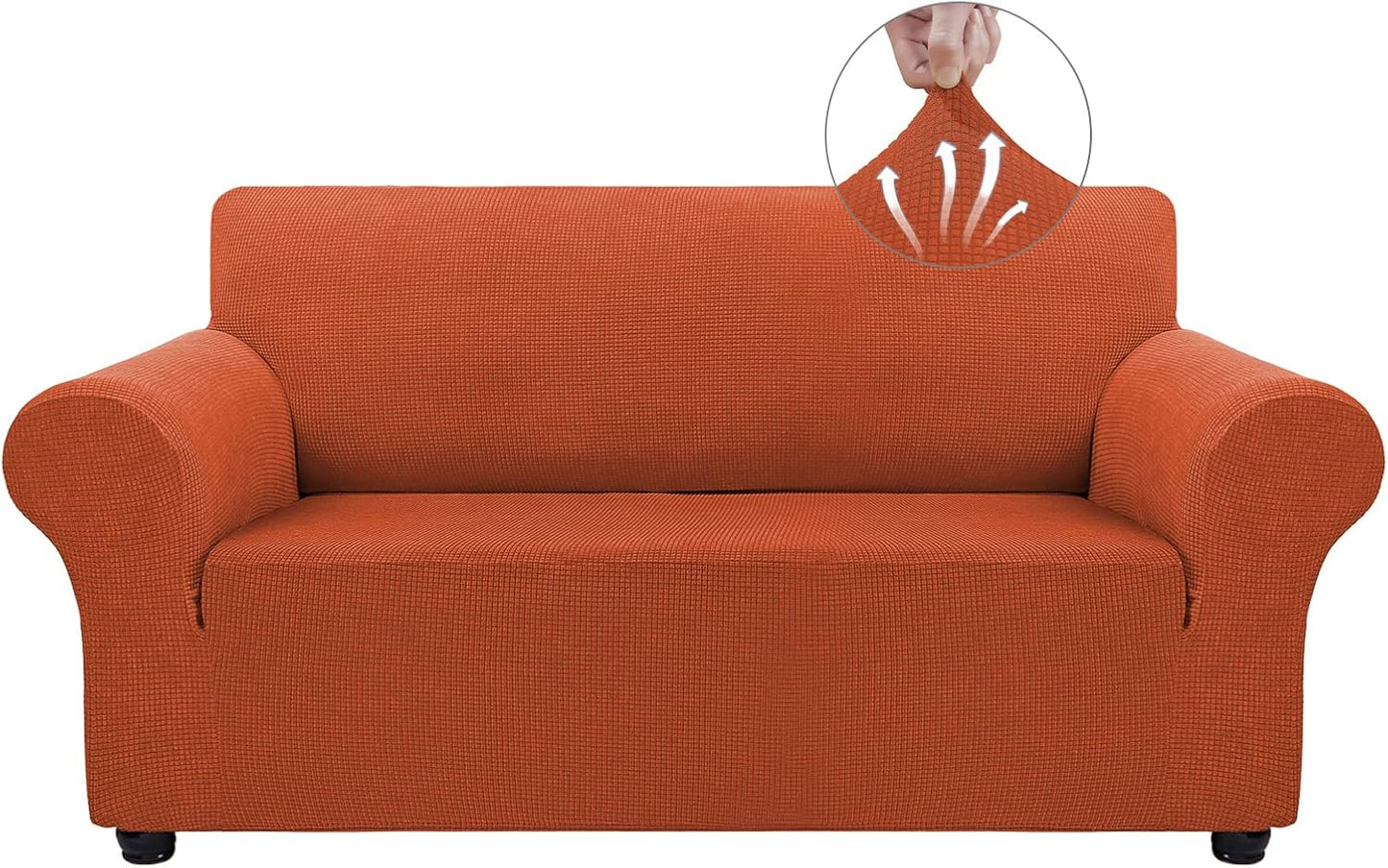 Asnomy Sofa Covers for 2 Cushion Couch Stretch Pet Protector