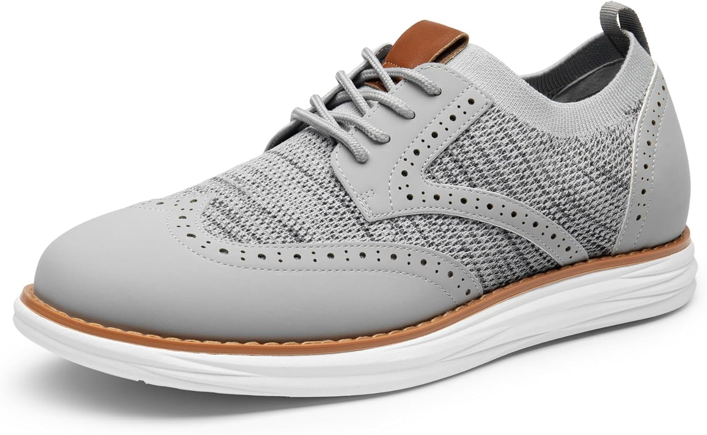 Bruno Marc Men's KnitFlex Craft Mesh Oxfords for All Occasions