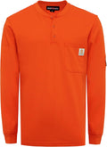 BOCOMAL FR Flame Resistant Henley Shirt 5.5oz - Lightweight Protection