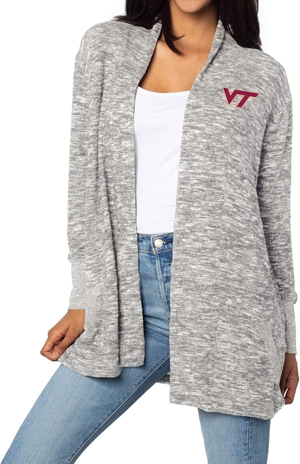 Chicka-D Women's Cozy Fleece Cardigan for Game Day Comfort