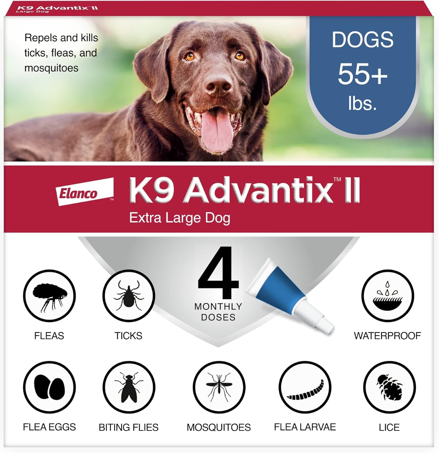 K9 Advantix II XL Dog Treatment for Fleas, Ticks & Mosquitoes