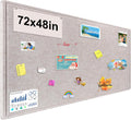 Large Bulletin Board 72x48 Inches Stylish Felt Pin Board