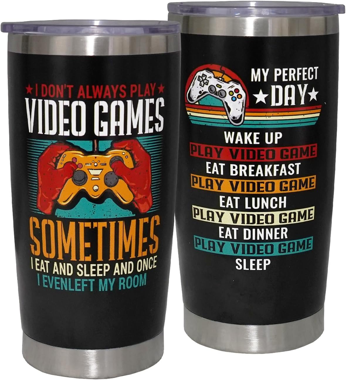 Stainless Steel Gamer Tumbler - Stay Cool in Style!
