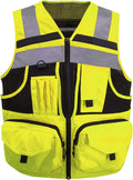 High-Visibility Oxford Safety Vest for Men and Women - 10 Pockets