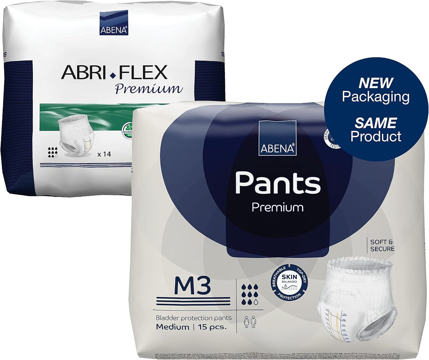Abena Level 3 Premium Protection Pants, Medium-XL, 15ct