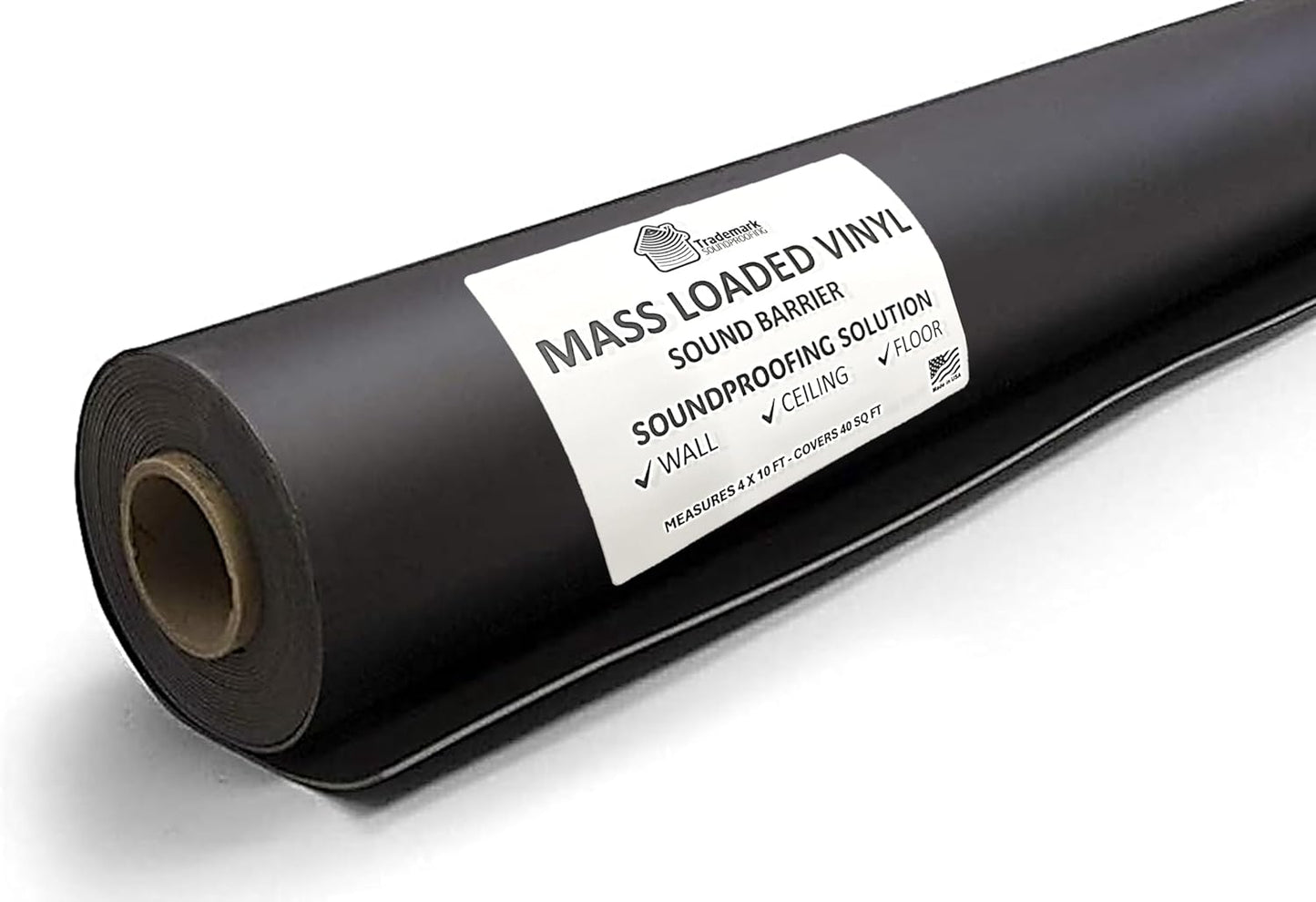 Mass Loaded Vinyl Soundproofing for Walls and Ceilings - 40 sf