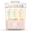 Pink Bottle Sterilizer and Dryer for 8 Bottles - All-in-One Steam