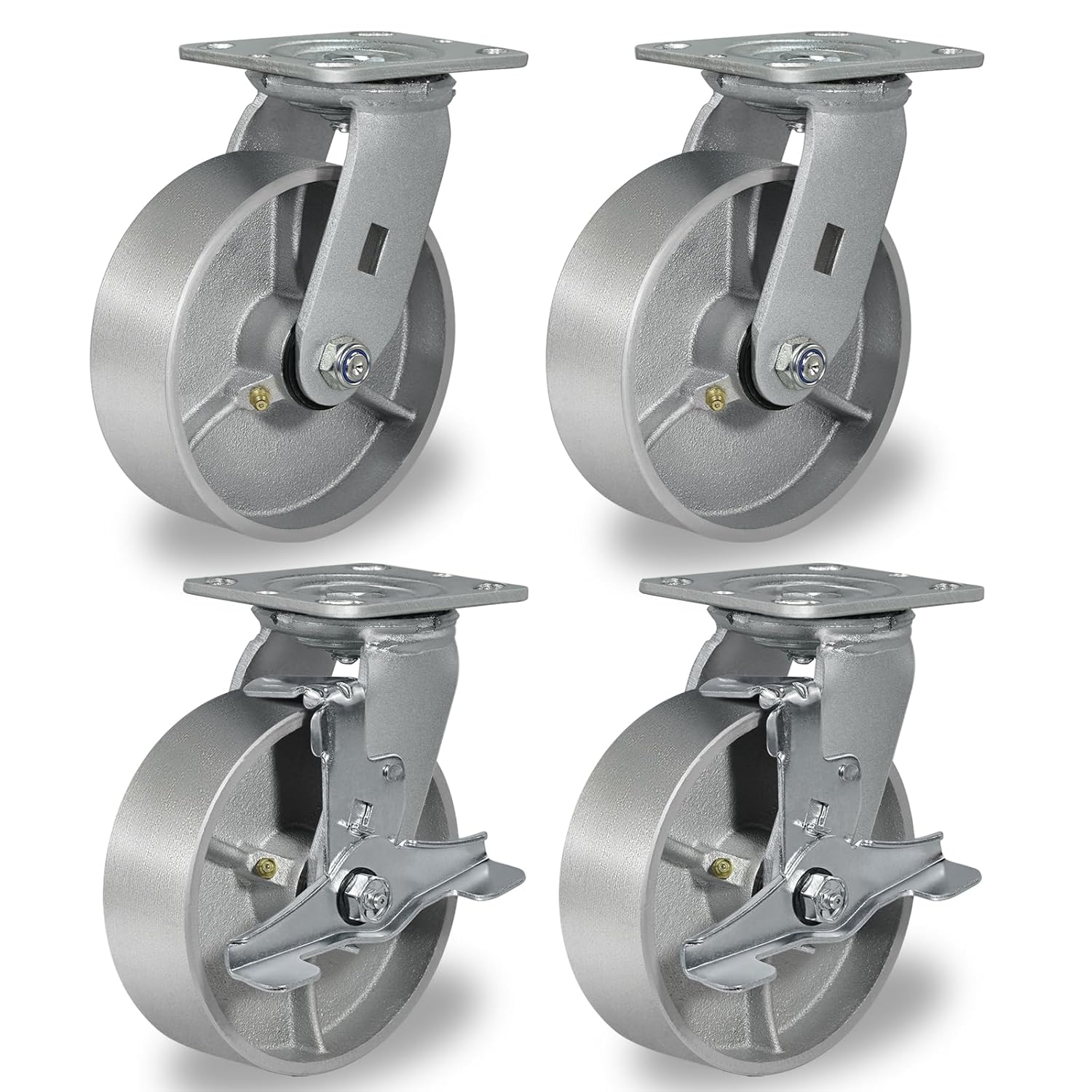 Heavy Duty 6in x 2in Caster Wheels for Industrial Use