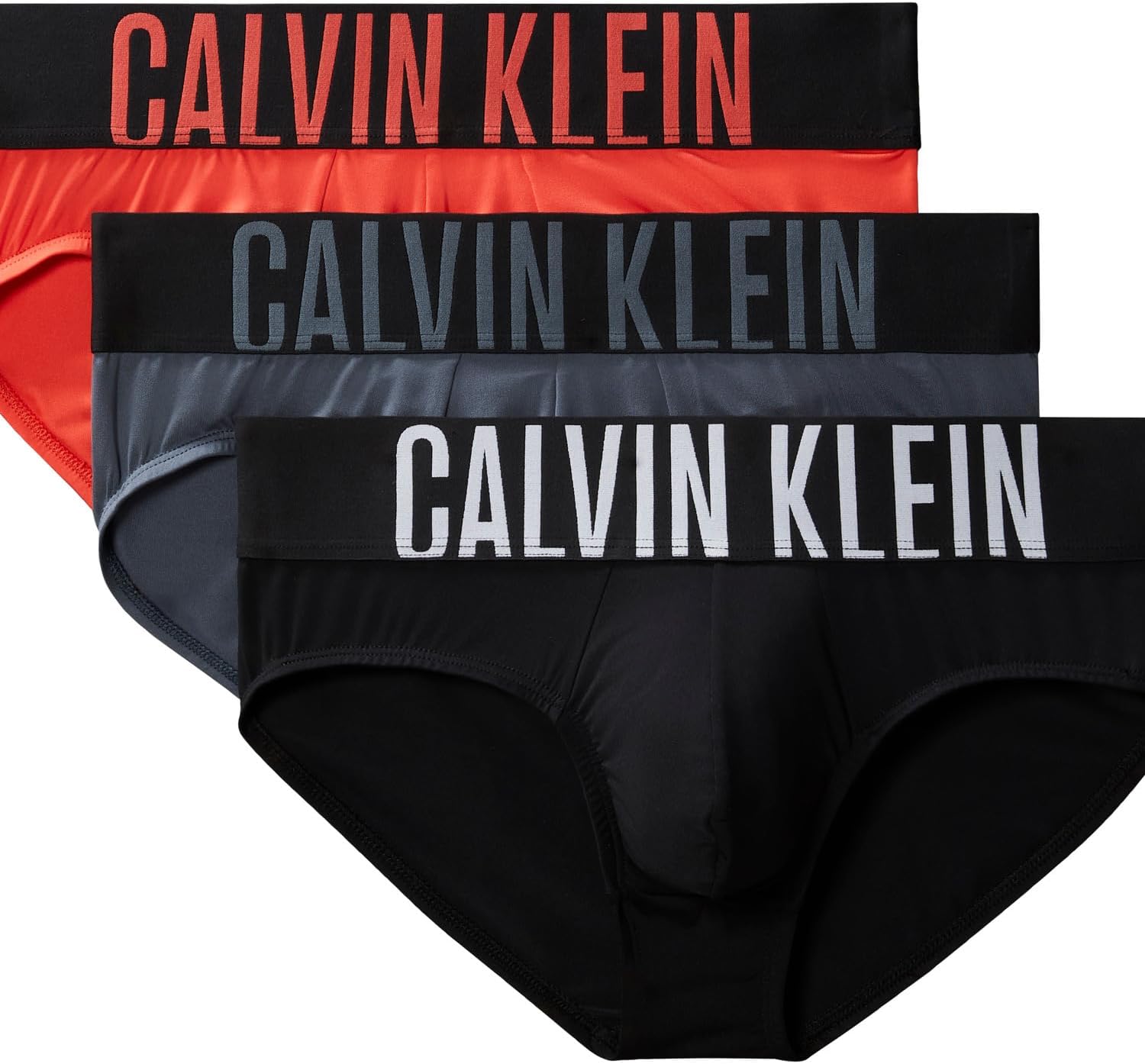 Calvin Klein Men's Intense Power Hip Briefs 3-Pack for Comfort