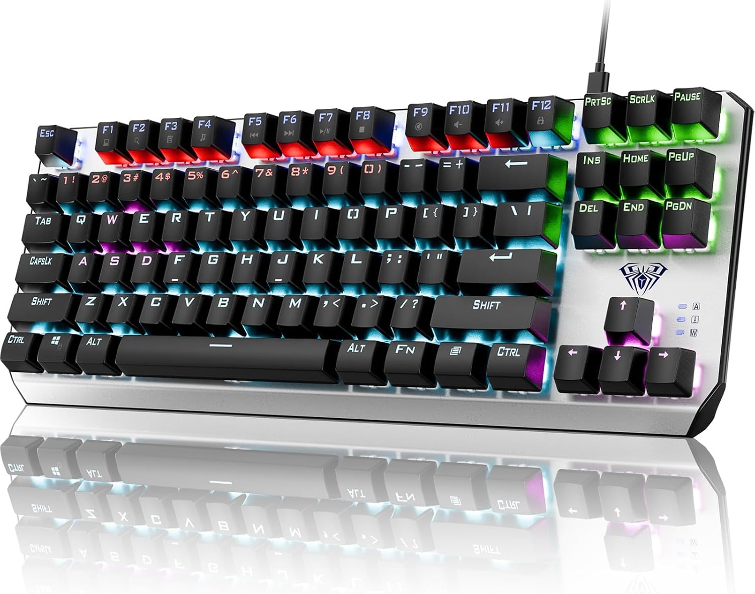 AULA TKL Mechanical Gaming Keyboard with RGB Backlit Features