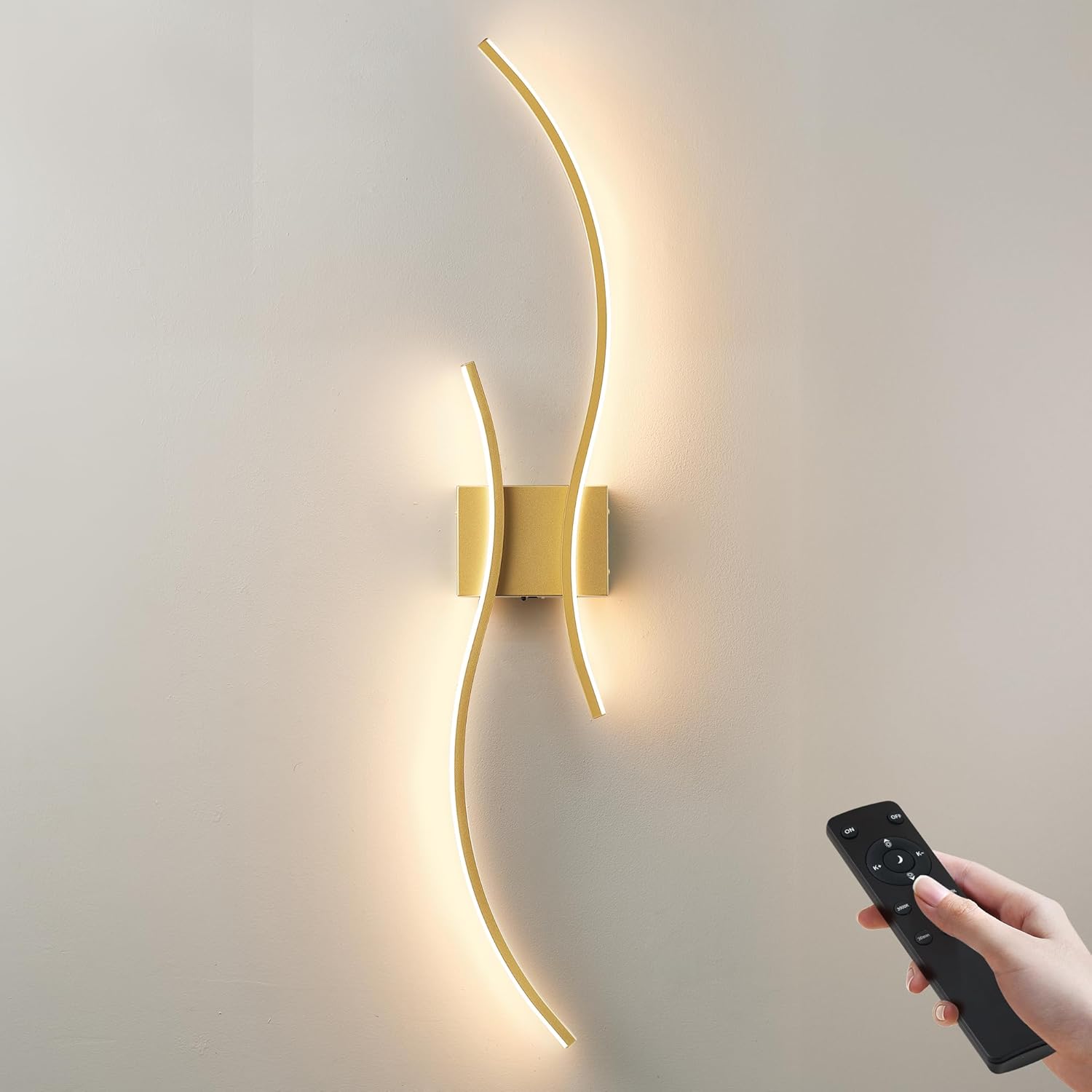Battery Operated Wall Sconces with Remote Control for Home