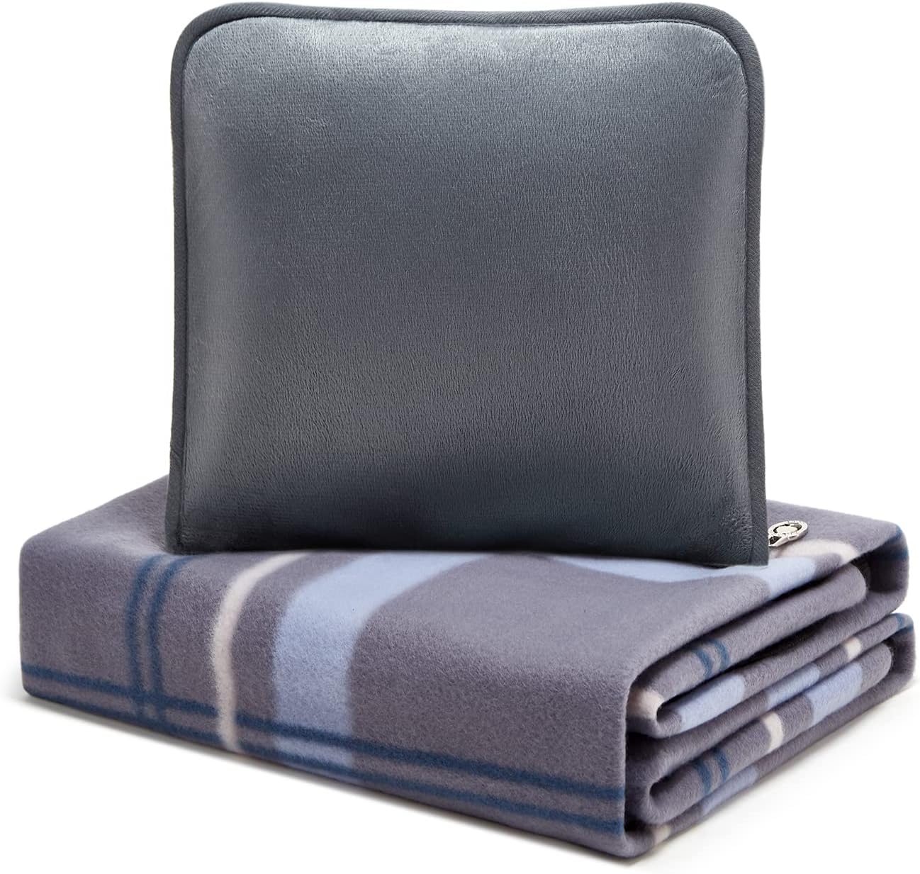 forestfish Portable Fleece Travel Blanket for Cozy Comfort - 60 x 40 Plaid-B