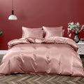 Satin Duvet Cover Full/Queen Set - Silky Champagne Luxury