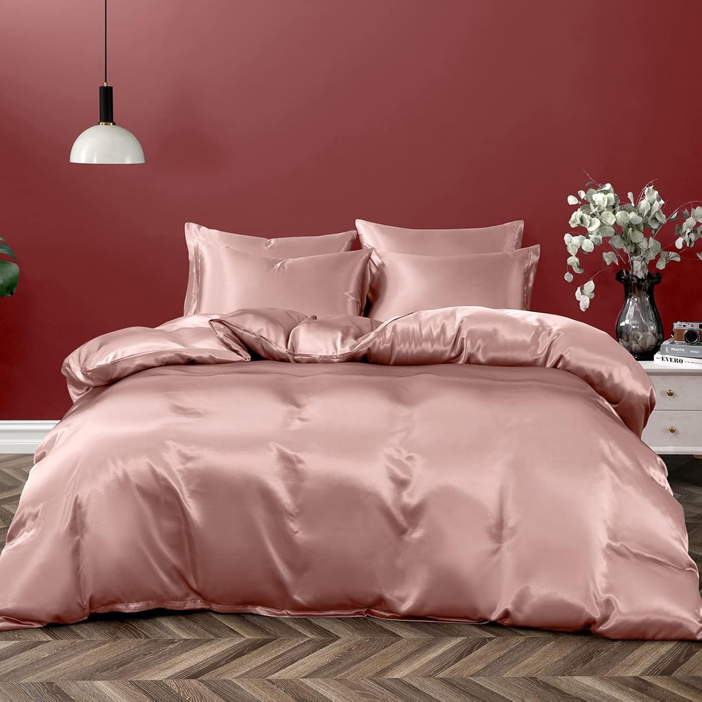 Luxury Satin Duvet Cover Set for Full/Queen Size Bedding