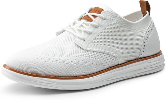 Bruno Marc Men's KnitFlex Craft Mesh Oxfords for Comfort & Style