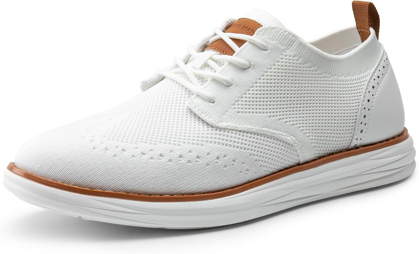 Bruno Marc Men's KnitFlex Craft Mesh Oxfords for All-Day Comfort