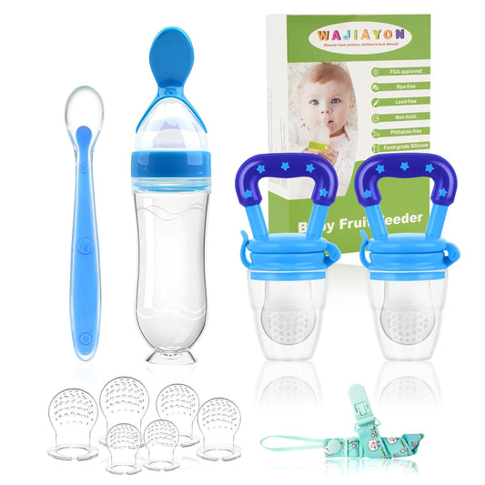 5-Pack Baby Fruit Feeders Set - Fresh & Safe Teething Relief