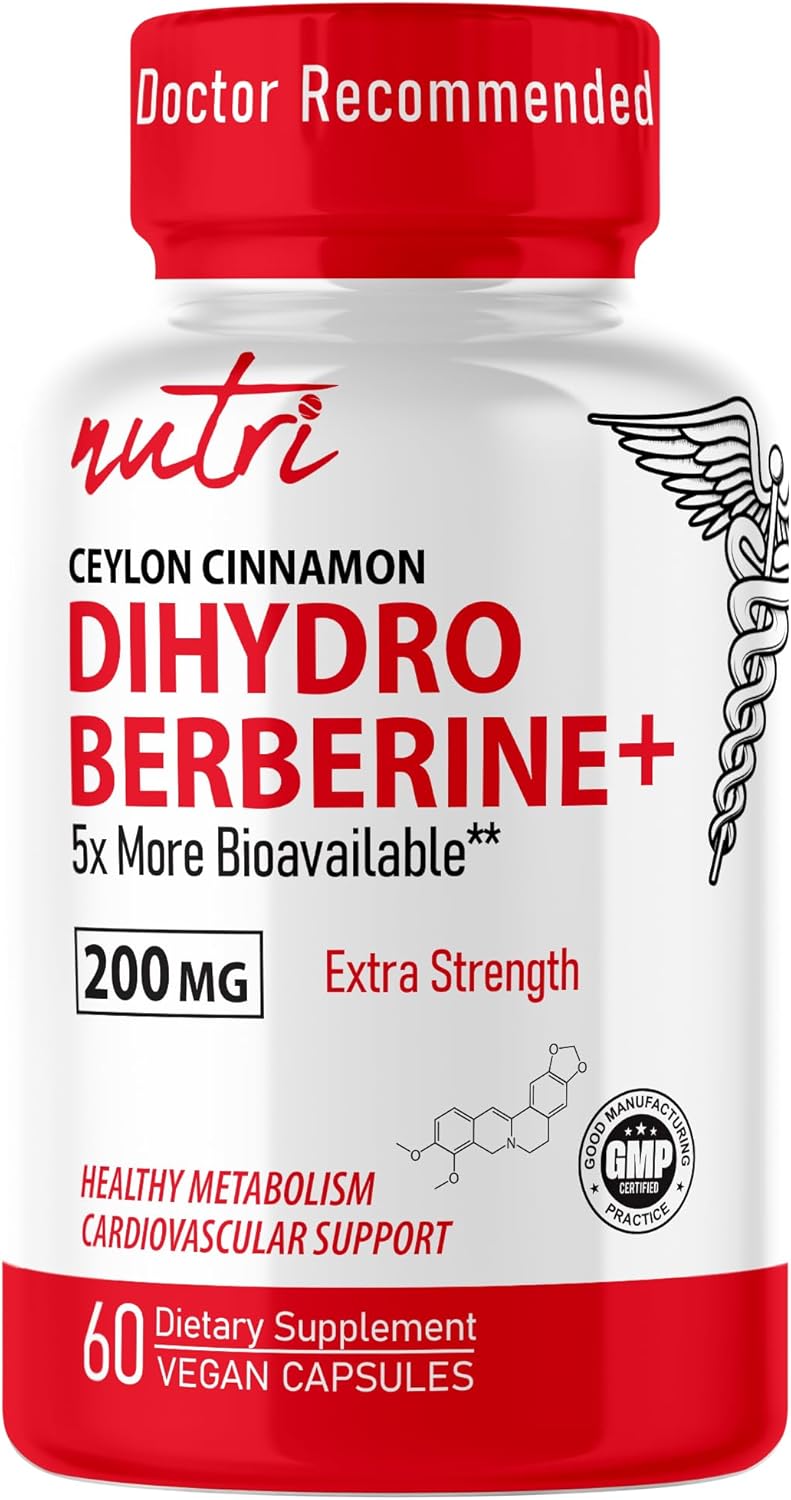 Dihydroberberine Supplement 200mg with Ceylon Cinnamon Benefits