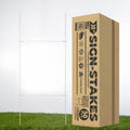 Pack of 50 Heavy Duty Metal H-Stakes H Frame Wire Stakes - Yard Sign