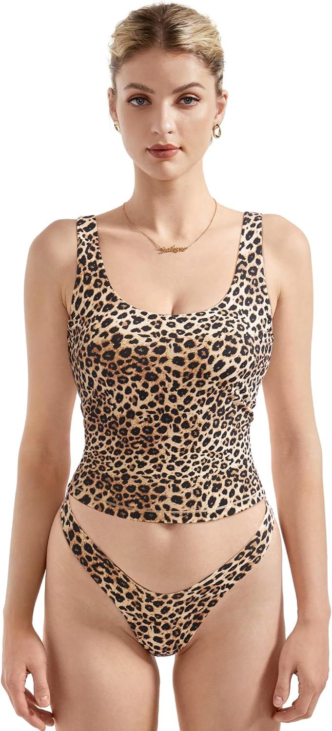 Scoop Neck Tank Top for Women - Summer Sleeveless Basic Style